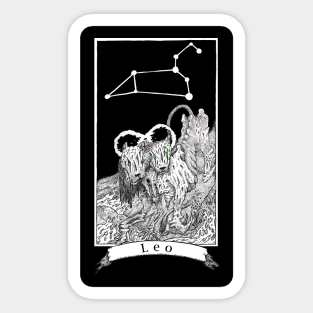 Leo - The Zodiac Retrograde Sticker